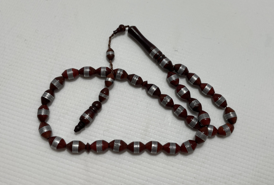 GÜMÜŞ ÇAKMA İŞÇİLİKLİ KUKA TESBİH