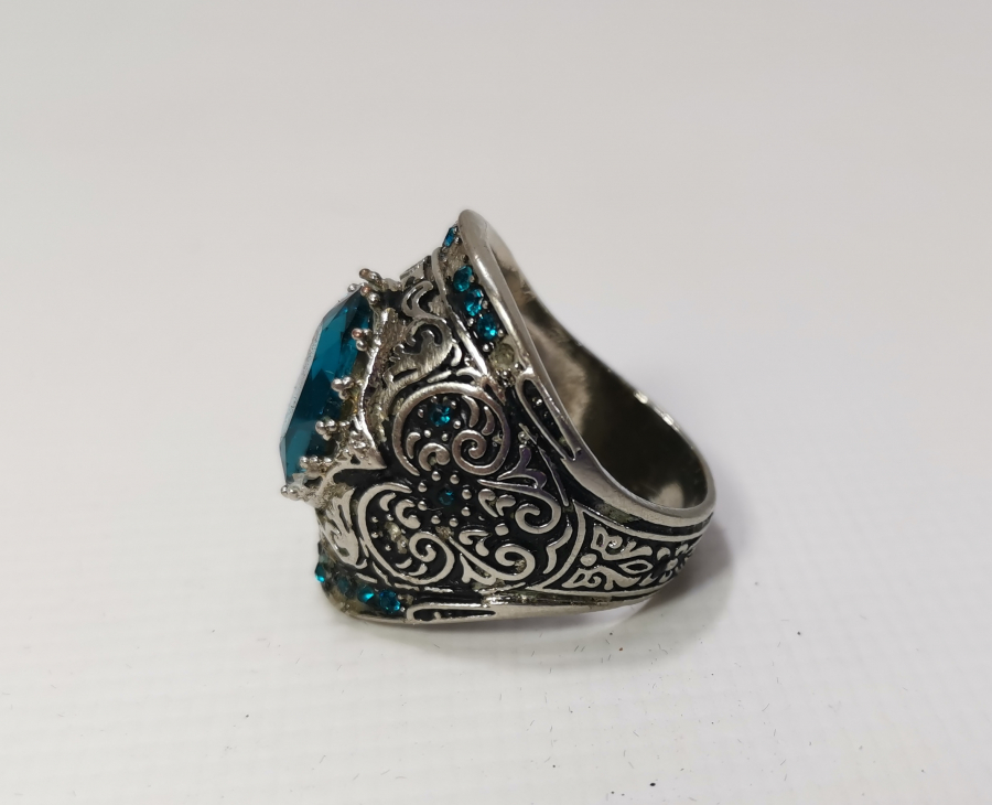 KABARTMA İŞÇİLİKLİ GÜMÜŞ YÜZÜK