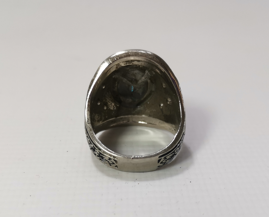 KABARTMA İŞÇİLİKLİ GÜMÜŞ YÜZÜK