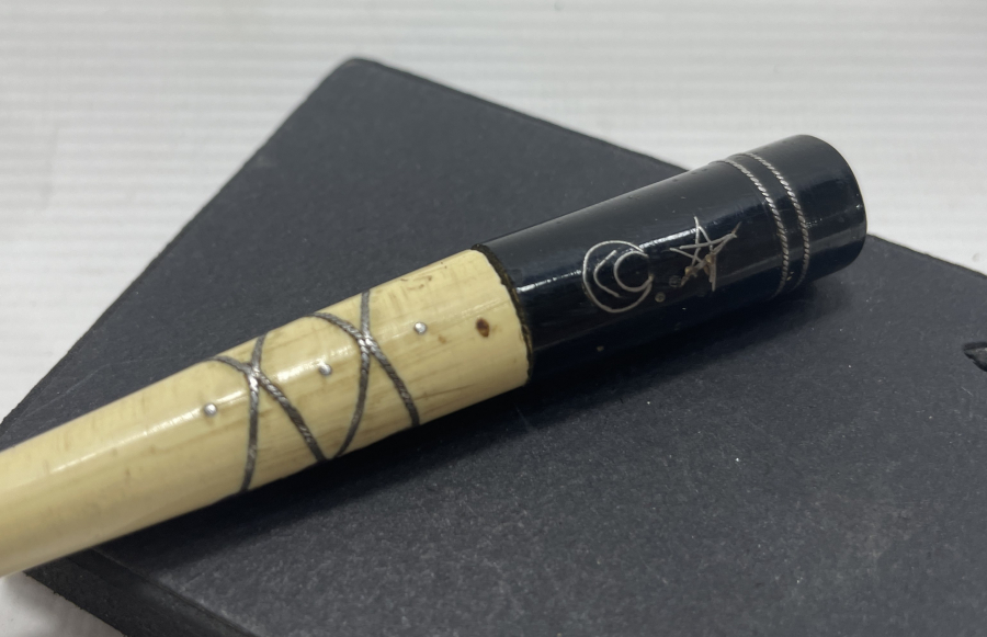 OSMANLI DÖNEMİ GÜMÜŞ ÇAKMA İŞÇİLİKLLİ VE YAZILI AFYON İŞİ AĞIZLIK