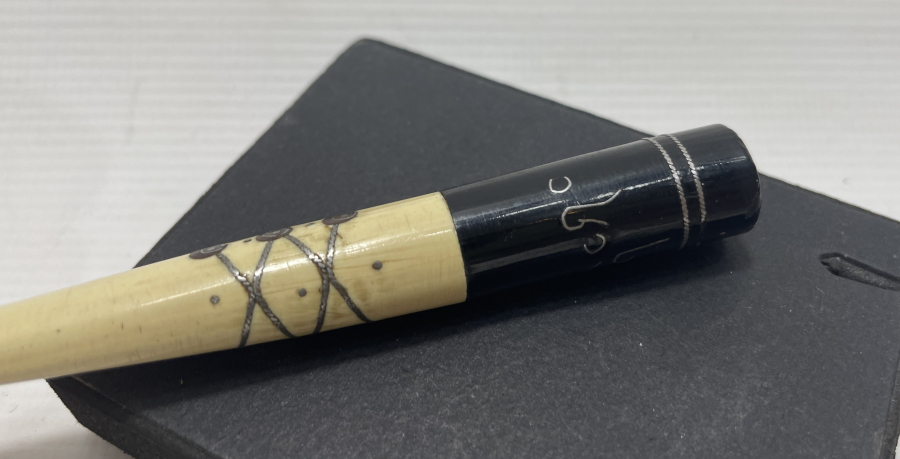 OSMANLI DÖNEMİ GÜMÜŞ ÇAKMA İŞÇİLİKLLİ VE YAZILI AFYON İŞİ AĞIZLIK