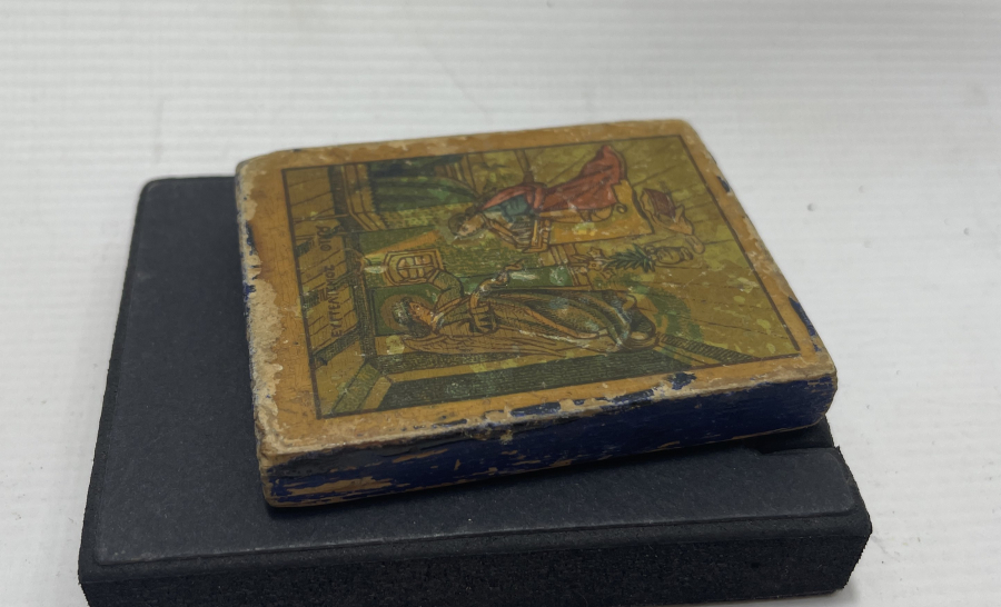 RUMCA YAZILI AHŞAP İKONA