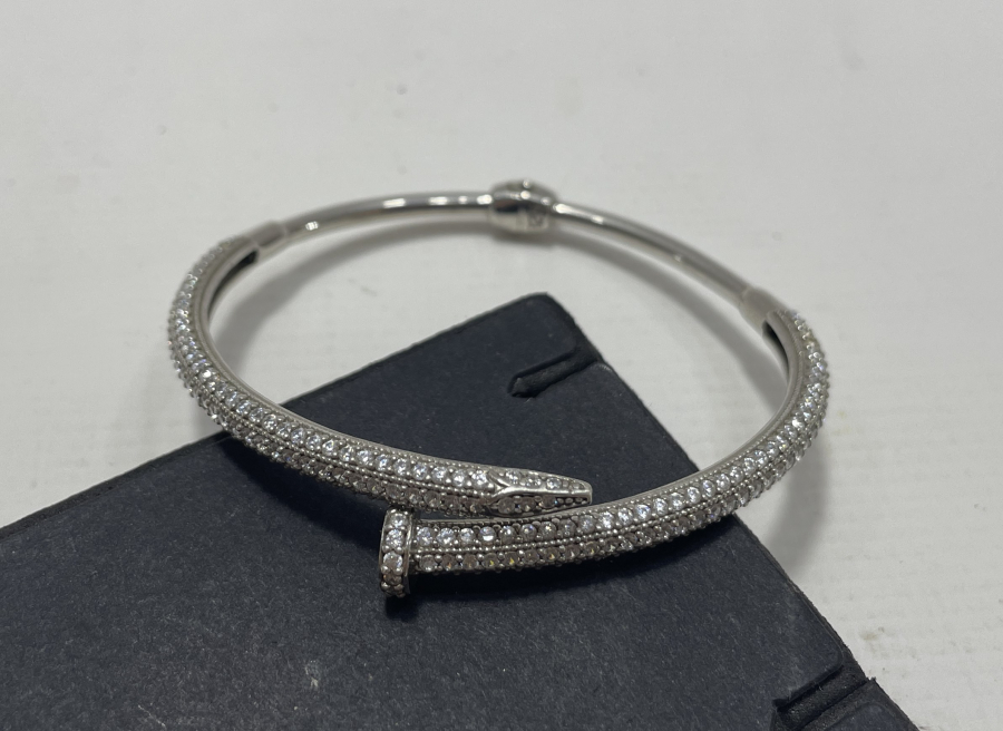 YILAN FORMUNDA MARGAZİT TAŞLI GÜMÜŞ BİLEKLİK