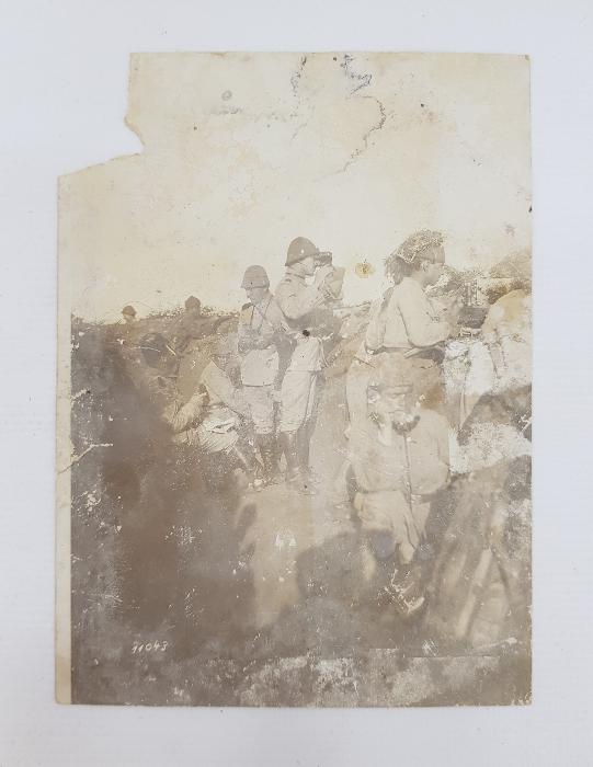 1. DÜNYA SAVAŞI ÇANAKKALE CEPHESİ TÜRK SUBAY VE ASKERLER SİPERDE