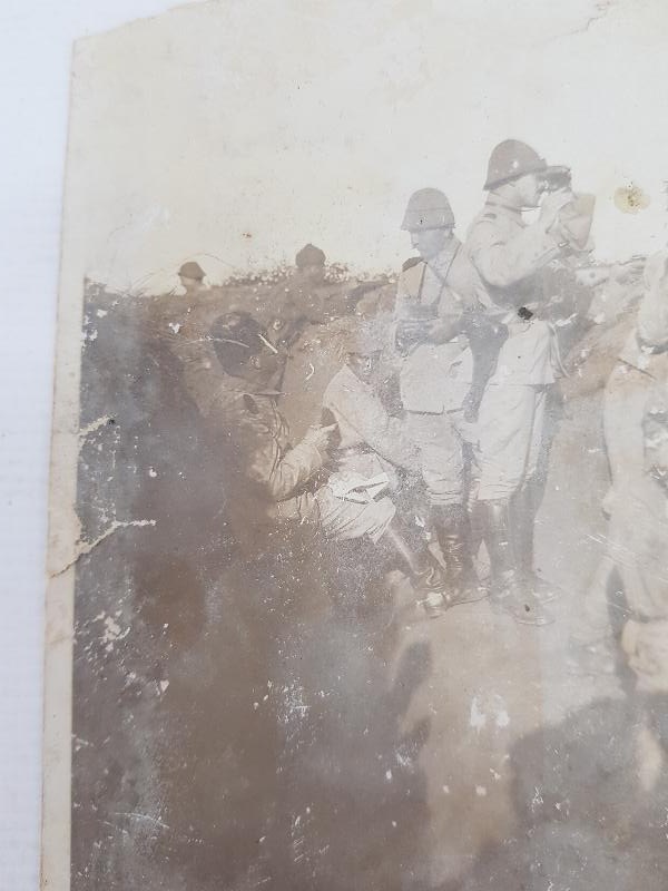 1. DÜNYA SAVAŞI ÇANAKKALE CEPHESİ TÜRK SUBAY VE ASKERLER SİPERDE