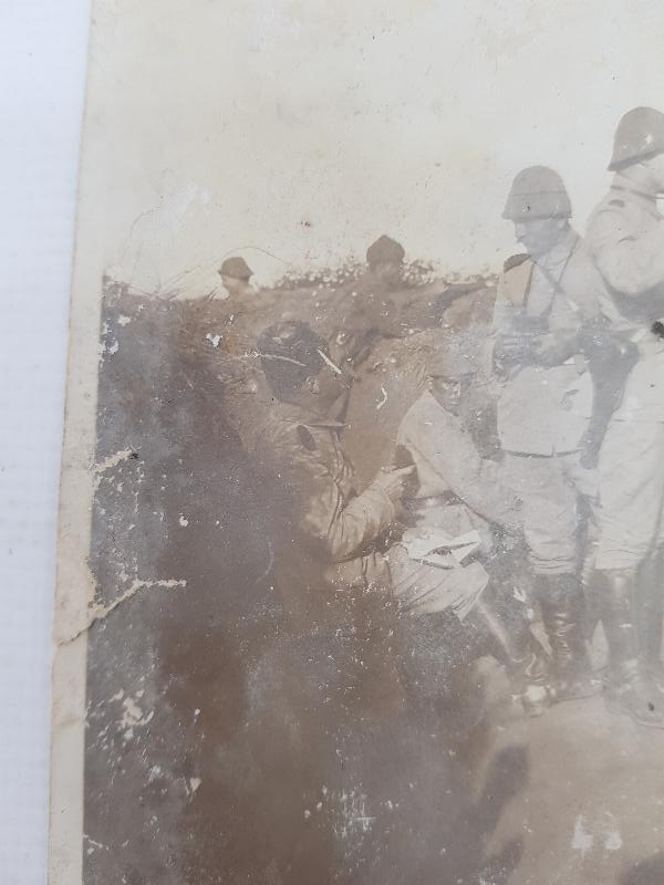 1. DÜNYA SAVAŞI ÇANAKKALE CEPHESİ TÜRK SUBAY VE ASKERLER SİPERDE