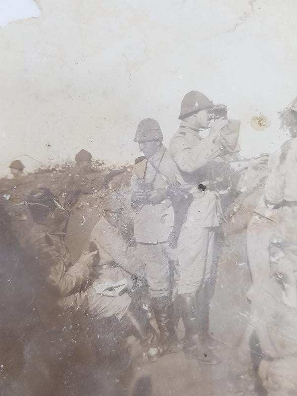 1. DÜNYA SAVAŞI ÇANAKKALE CEPHESİ TÜRK SUBAY VE ASKERLER SİPERDE