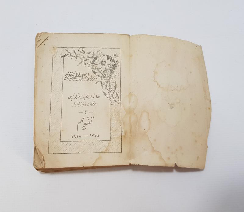 1. DÜNYA SAVAŞI: HİLALİ AHMER CEMİYETİ TARAFINDAN NEŞREDİLEN 1918 YILI TAKVİMİ