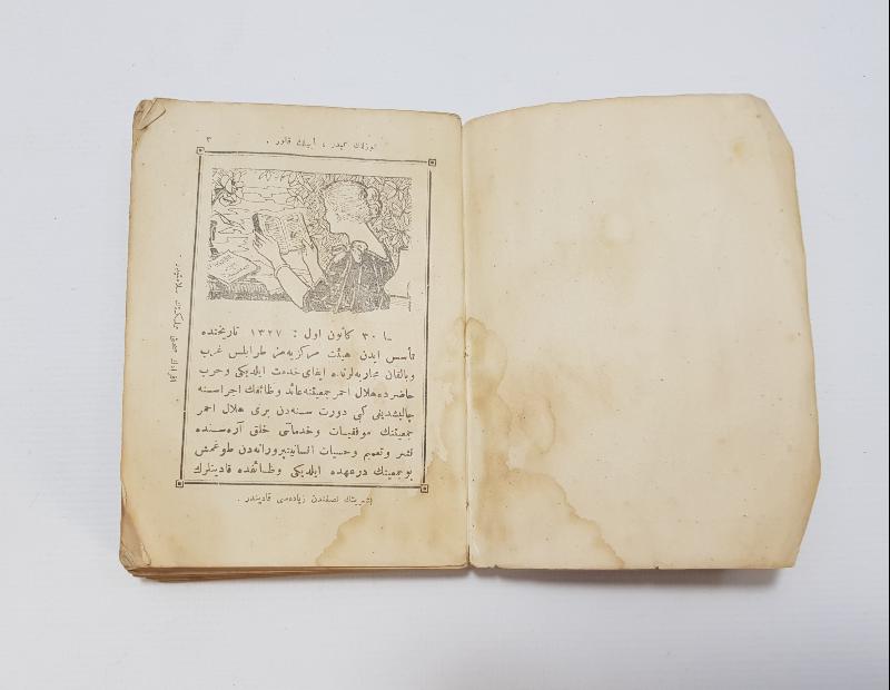 1. DÜNYA SAVAŞI: HİLALİ AHMER CEMİYETİ TARAFINDAN NEŞREDİLEN 1918 YILI TAKVİMİ