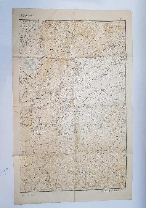 1. DÜNYA SAVAŞI KAFKAS CEPHESİ 3. ORDU ERZURUM VE CİVARI HARİTASI 