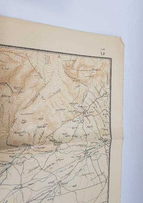 1. DÜNYA SAVAŞI KAFKAS CEPHESİ 3. ORDU ERZURUM VE CİVARI HARİTASI 