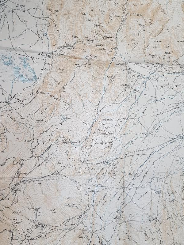 1. DÜNYA SAVAŞI KAFKAS CEPHESİ 3. ORDU ERZURUM VE CİVARI HARİTASI 