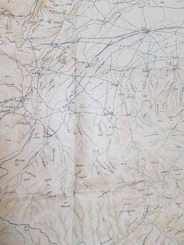 1. DÜNYA SAVAŞI KAFKAS CEPHESİ 3. ORDU ERZURUM VE CİVARI HARİTASI 