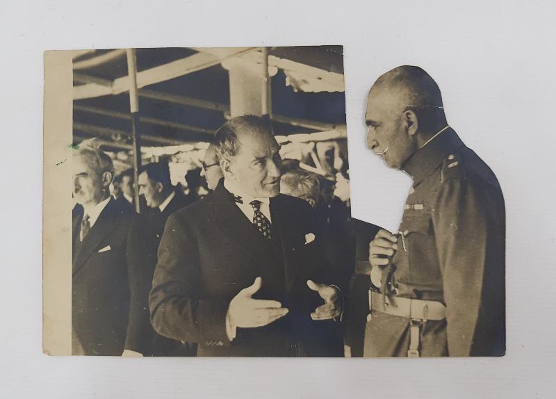 GAZİ MUSTAFA KEMAL ATATÜRK İRAN ŞAHI PEHLEVİ İLE BİRLİKTE