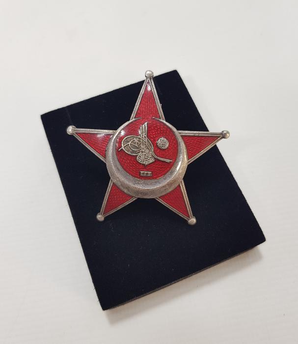 GÜMÜŞ ÇANAKKALE SUBAY MADALYASI 