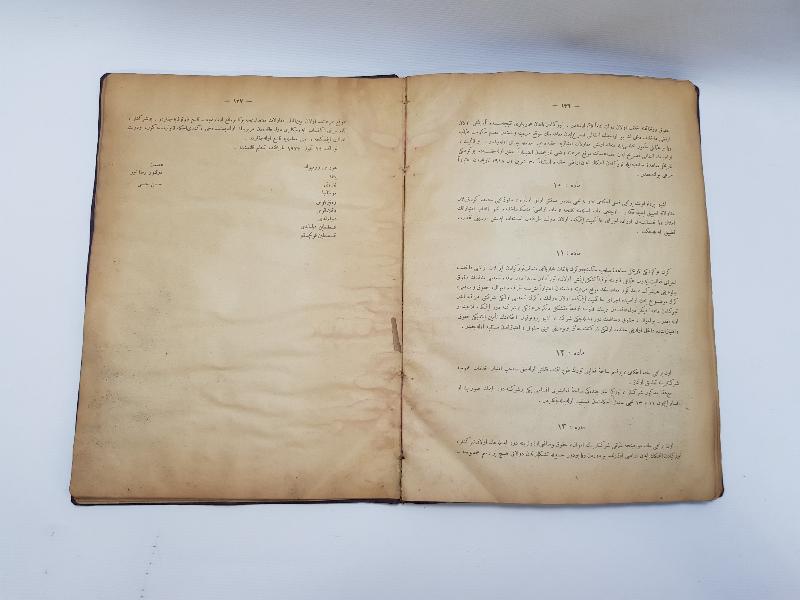 LOZAN BARIŞ ANLAŞMASININ TÜM MADDELERİNİN YAZILI OLDUĞU OSMANLICA NADİR KİTAP: LOZAN SULH MUAHEDENAMESİ