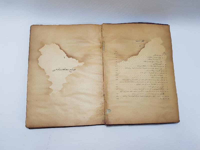 LOZAN BARIŞ ANLAŞMASININ TÜM MADDELERİNİN YAZILI OLDUĞU OSMANLICA NADİR KİTAP: LOZAN SULH MUAHEDENAMESİ