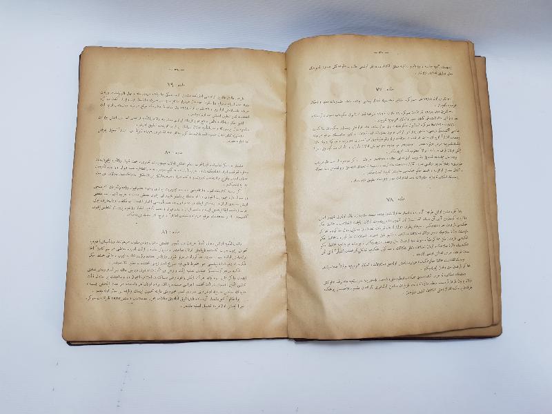 LOZAN BARIŞ ANLAŞMASININ TÜM MADDELERİNİN YAZILI OLDUĞU OSMANLICA NADİR KİTAP: LOZAN SULH MUAHEDENAMESİ