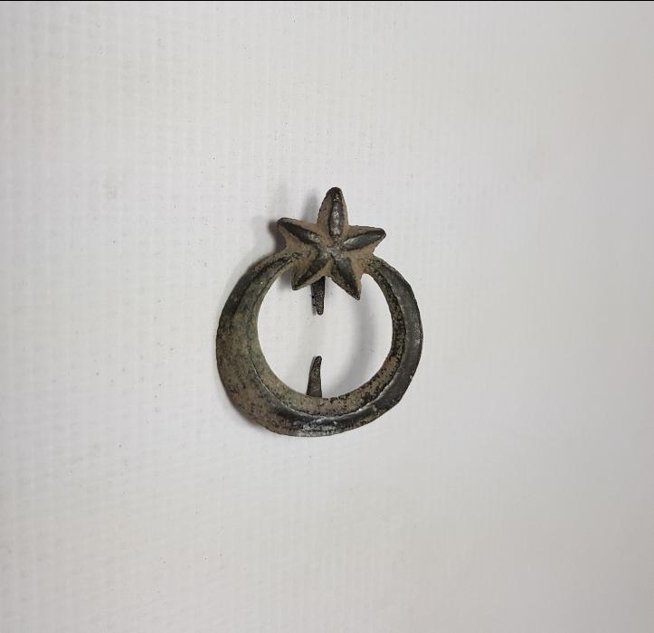 OSMANLI DÖNEMİ AY YILDIZLI SUBAY ŞAPKA KOKARTI