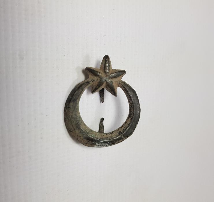 OSMANLI DÖNEMİ AY YILDIZLI SUBAY ŞAPKA KOKARTI