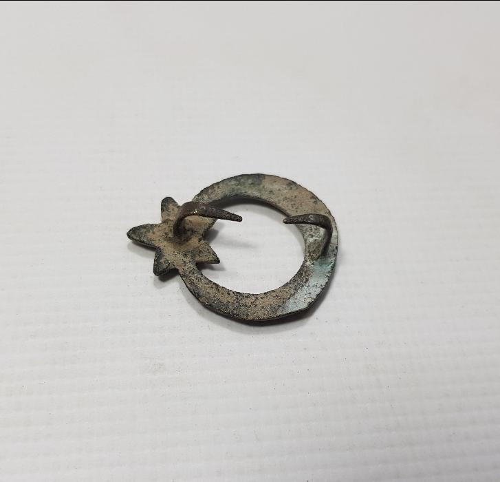 OSMANLI DÖNEMİ AY YILDIZLI SUBAY ŞAPKA KOKARTI