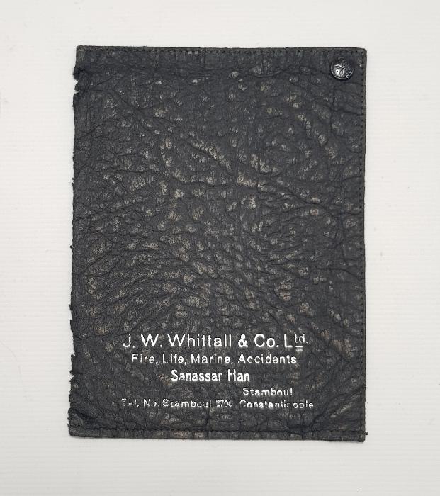 OSMANLI DÖNEMİ CONSTANTINOPLE YAZILI DERİ CÜZDAN