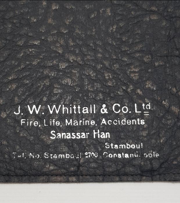 OSMANLI DÖNEMİ CONSTANTINOPLE YAZILI DERİ CÜZDAN