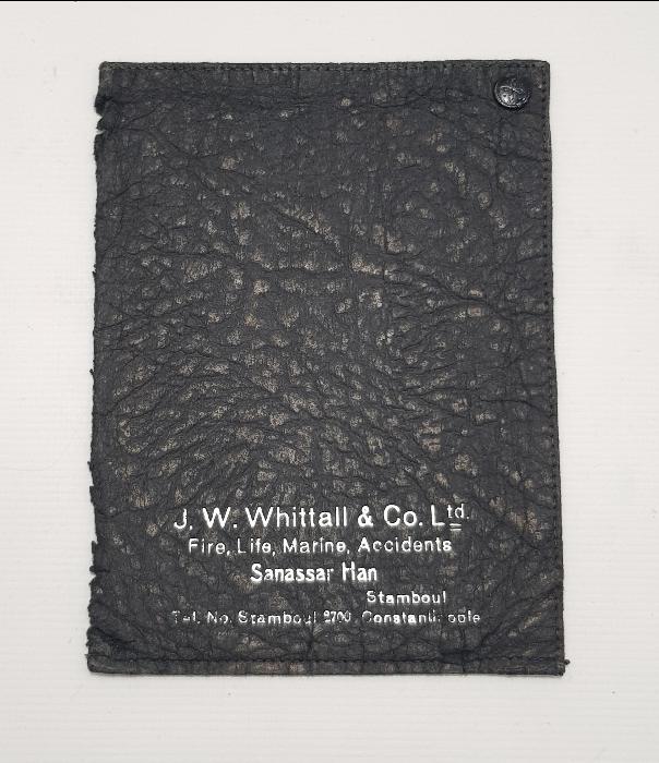 OSMANLI DÖNEMİ CONSTANTINOPLE YAZILI DERİ CÜZDAN