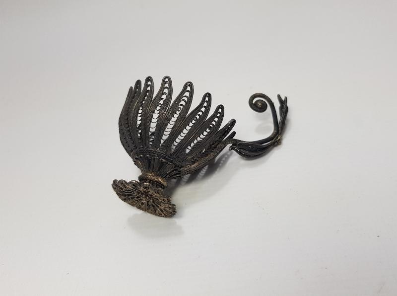 OSMANLI DÖNEMİ NADİR FORMDA TELKARİ GÜMÜŞ FİNCAN ZARFI