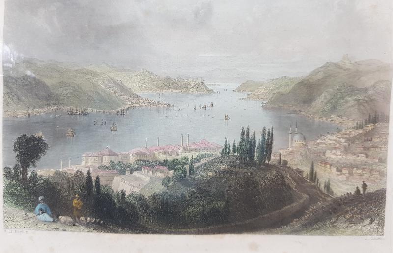 OSMANLI DÖNEMİ RENKLİ GRAVÜR: BEYLERBEYİ 