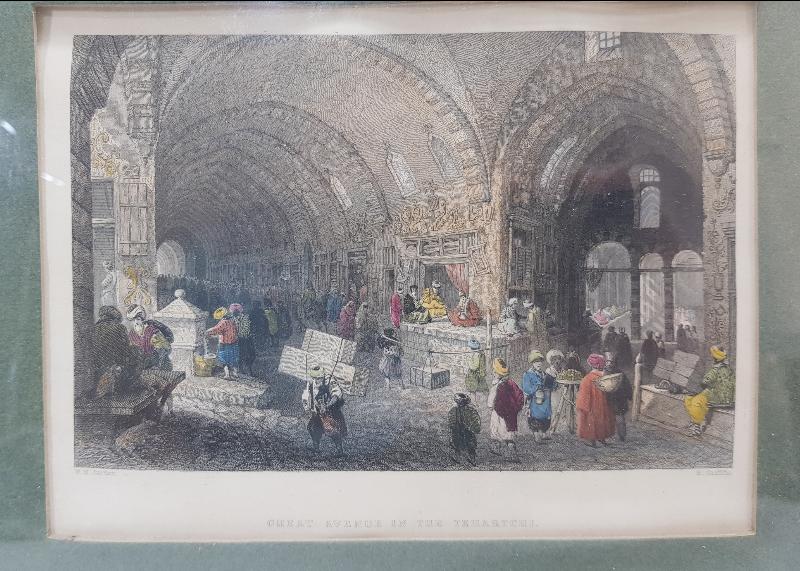 OSMANLI DÖNEMİ RENKLİ GRAVÜR: İSTANBUL KAPALIÇARŞI