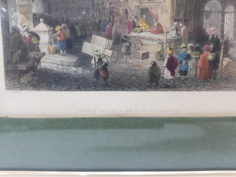 OSMANLI DÖNEMİ RENKLİ GRAVÜR: İSTANBUL KAPALIÇARŞI