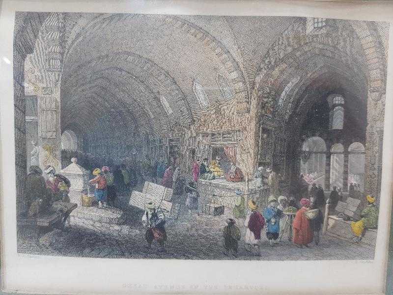 OSMANLI DÖNEMİ RENKLİ GRAVÜR: İSTANBUL KAPALIÇARŞI