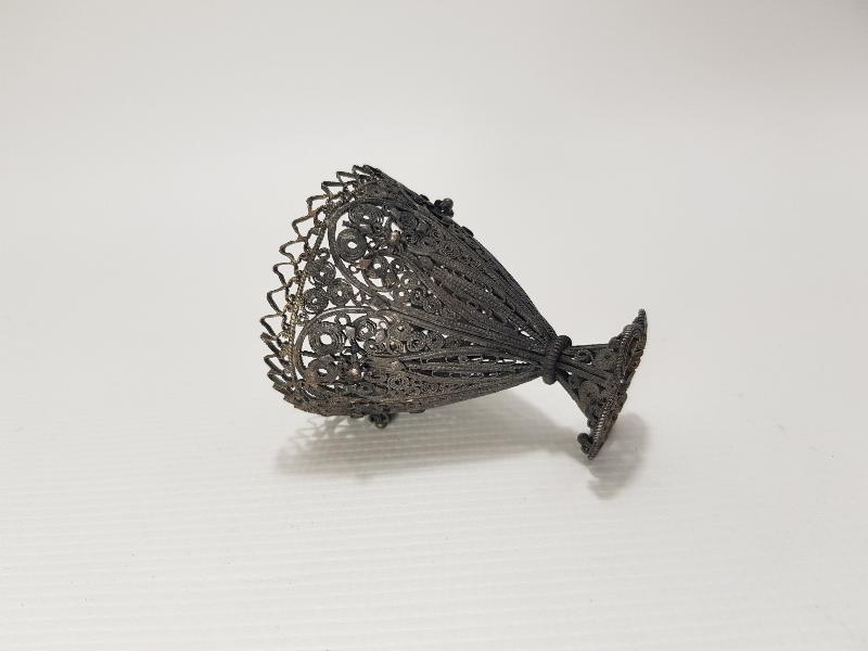 OSMANLI DÖNEMİ TELKARİ GÜMÜŞ FİNCAN ZARFI 