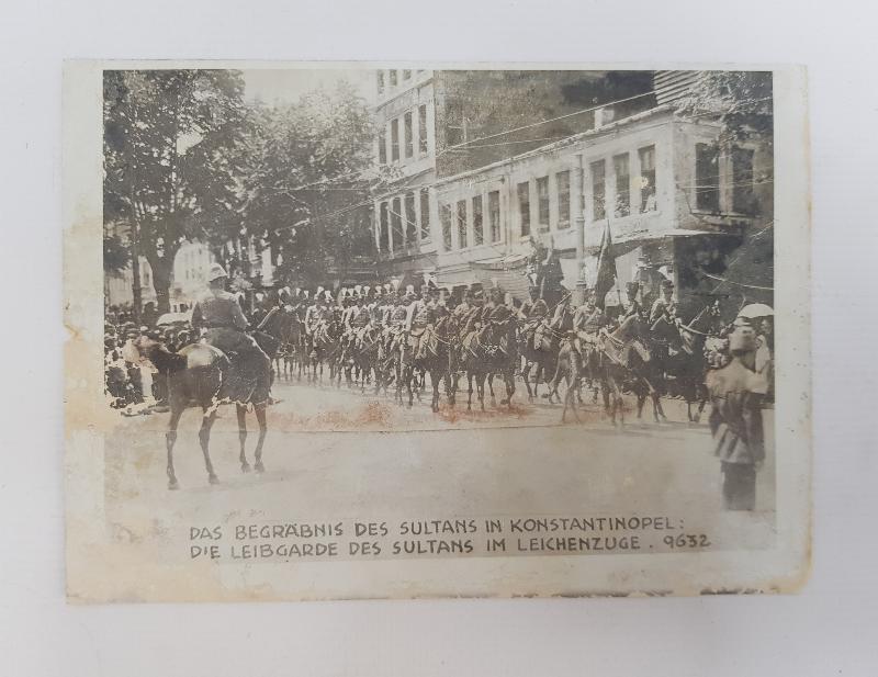SULTAN ABDÜLHAMİD HAZ HAZRETLERİNİN CENAZE TÖRENİ ORJİNAL FOTOĞRAF