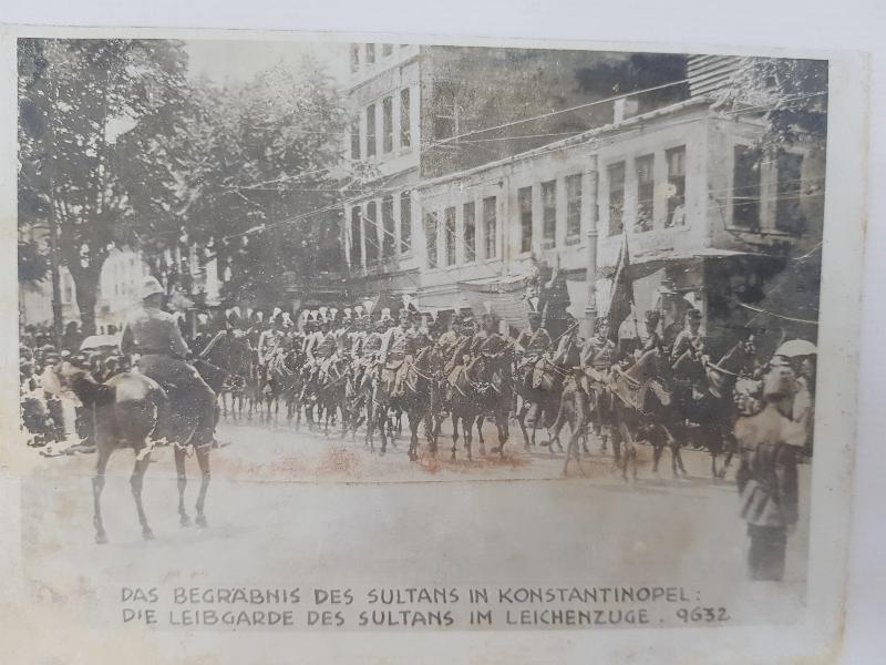 SULTAN ABDÜLHAMİD HAZ HAZRETLERİNİN CENAZE TÖRENİ ORJİNAL FOTOĞRAF