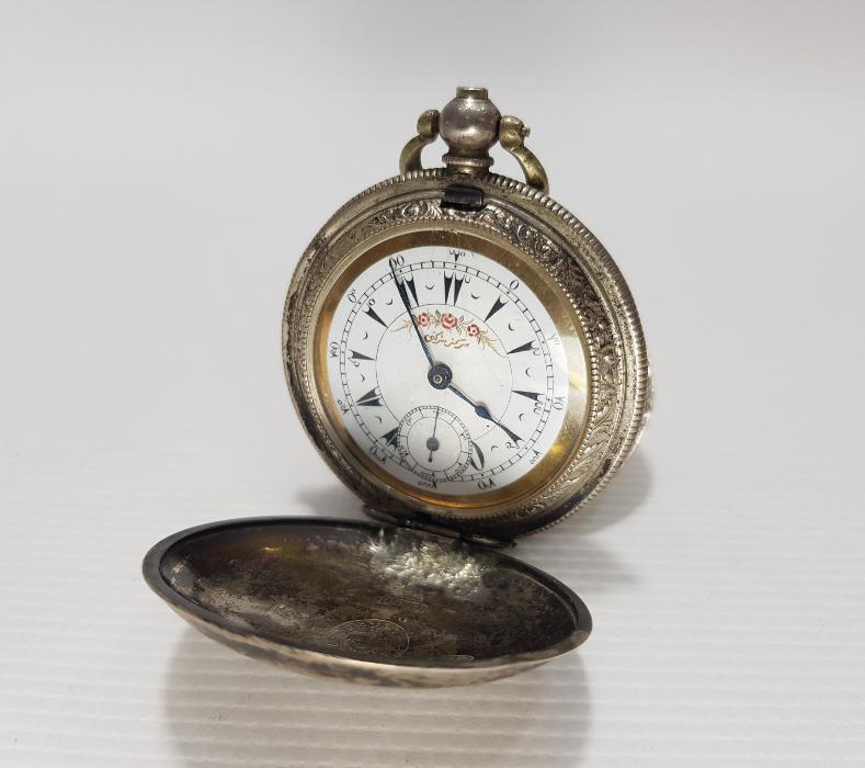 OSMANLI DÖNEMİ GÜMÜŞ KASA CEP SAATİ 