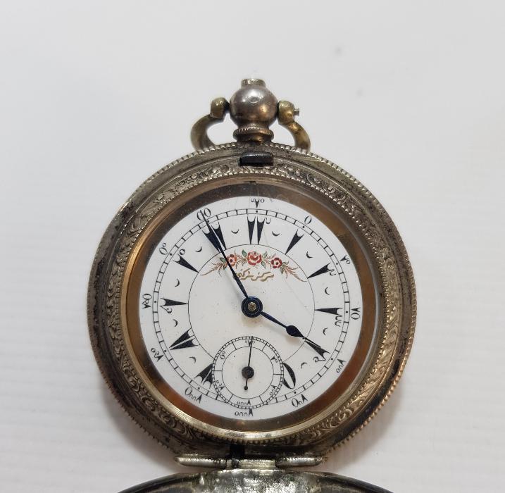 OSMANLI DÖNEMİ GÜMÜŞ KASA CEP SAATİ 