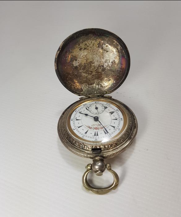 OSMANLI DÖNEMİ GÜMÜŞ KASA CEP SAATİ 