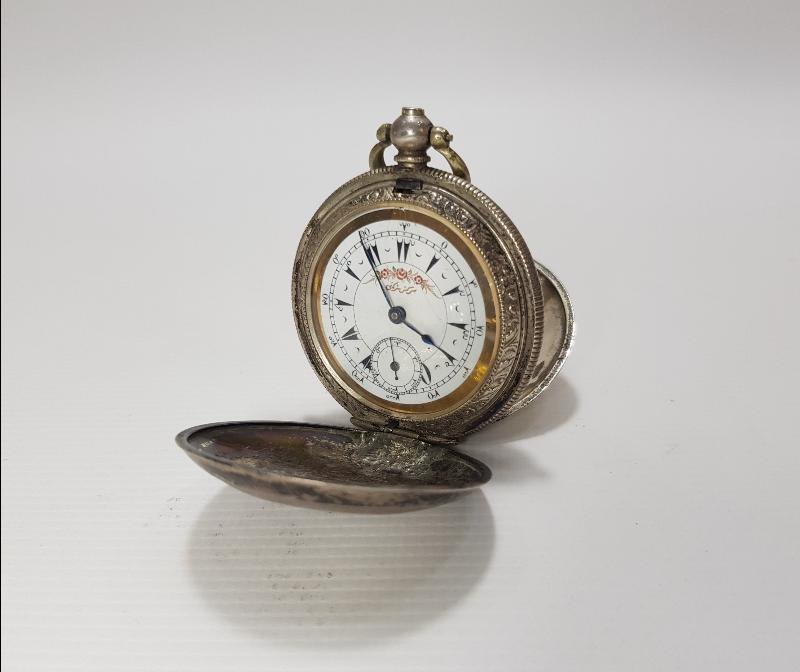 OSMANLI DÖNEMİ GÜMÜŞ KASA CEP SAATİ 