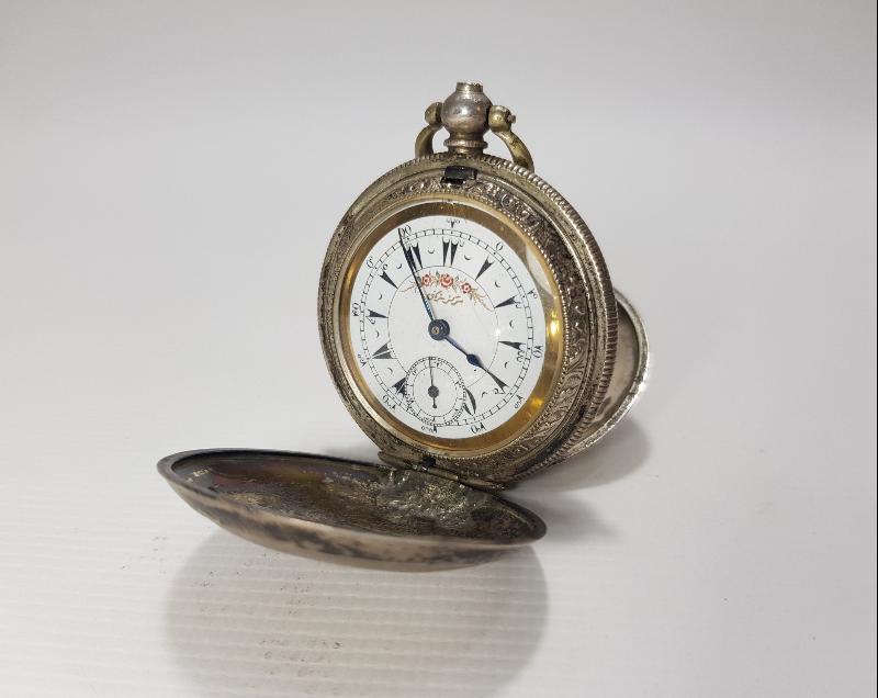 OSMANLI DÖNEMİ GÜMÜŞ KASA CEP SAATİ 