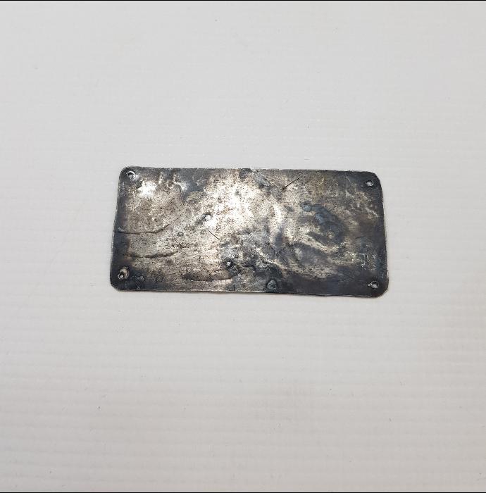 OSMANLICA BEYİT YAZILI GÜMÜŞ PLAKA