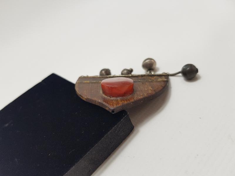 OSMANLICA YAZILI AKİK TAŞLI TILSIM KOLYE 