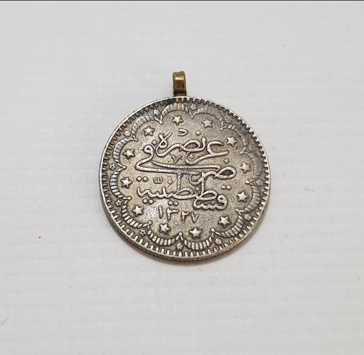 SULTAN MEHMET REŞAD DÖNEMİ GÜMÜŞ 5 KURUŞ MECİDİYE 