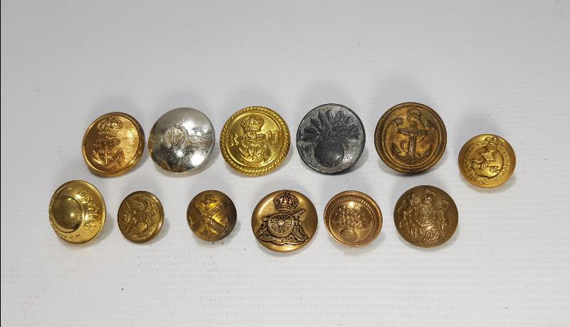 1. DÜNYA SAVAŞI DÖNEMİ ÇOK NADİR BİR DÜZİNE SUBAY DÜĞMESİ