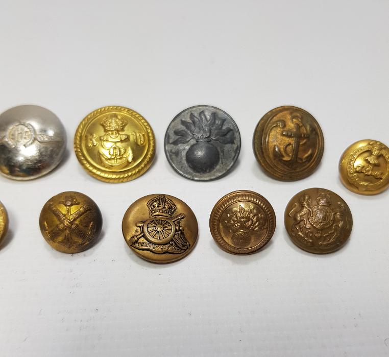 1. DÜNYA SAVAŞI DÖNEMİ ÇOK NADİR BİR DÜZİNE SUBAY DÜĞMESİ