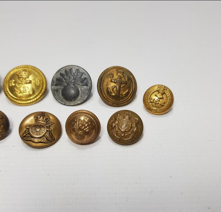 1. DÜNYA SAVAŞI DÖNEMİ ÇOK NADİR BİR DÜZİNE SUBAY DÜĞMESİ