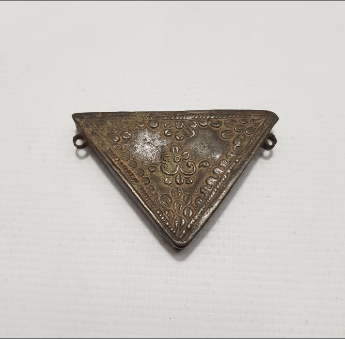 OSMANLI DÖNEMİ GÜMÜŞ ÜÇGEN HAMAYIL 