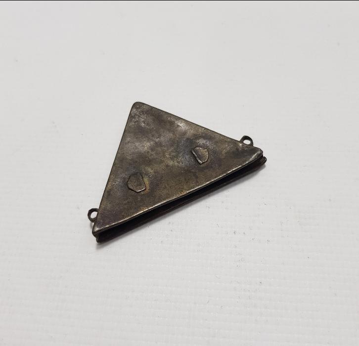 OSMANLI DÖNEMİ GÜMÜŞ ÜÇGEN HAMAYIL 