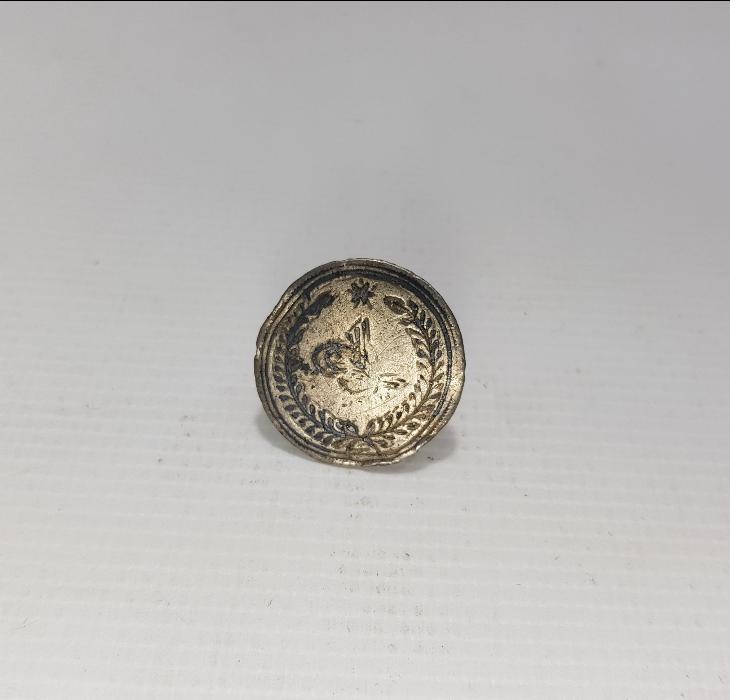 OSMANLI TUĞRALI GÜMÜŞ DÜĞME